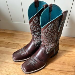 ARIAT ROUND UP REMUDA WOMEN'S WESTERN BOOT size 8.5